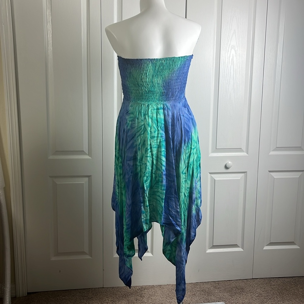 Blue And Green Swim Cover Up - Picture 5 of 5